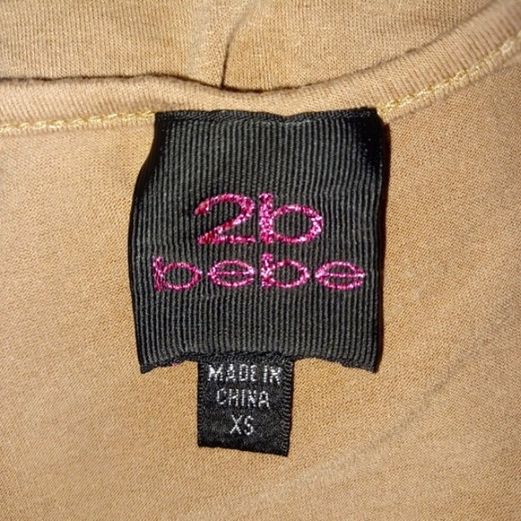 Bebe Champagne Sequin Blouse - Picture 5 of 5